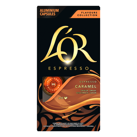 L'OR ESPRESSO CARAMEL - KOMPATIBILNÍ KAPSLE PRO NESPRESSO®* ORIGINAL, 10 X 10 KS