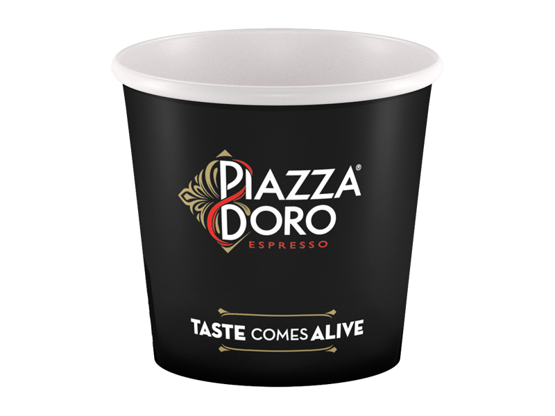 Piazza D'Oro papírový kelímek - 120 ml, 24 x 50 ks x 1 - front
