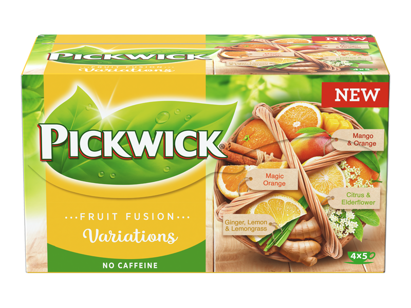 Pickwick Fruit Fusion Variace s pomerančem 20 x 2g -front