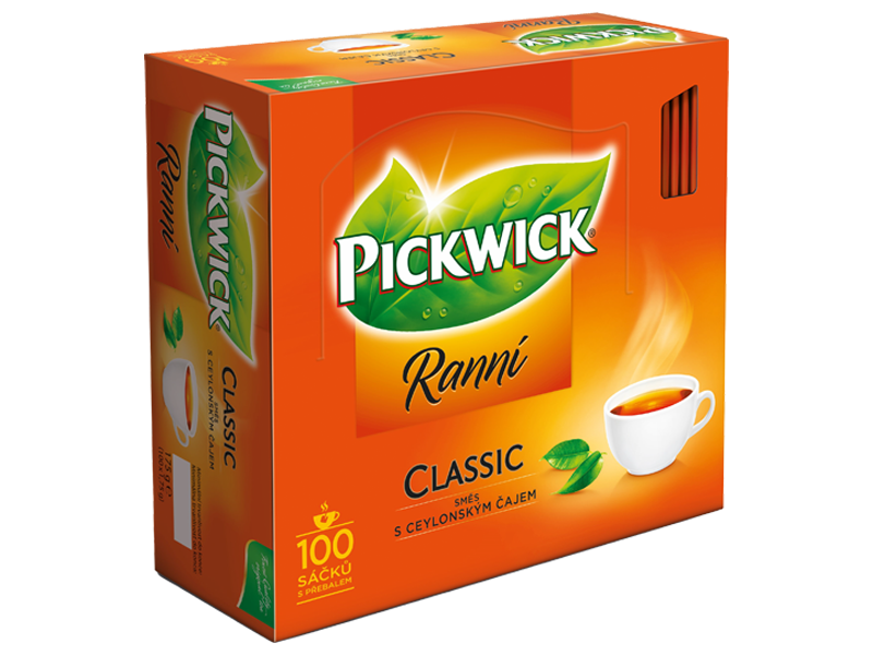 Pickwick Ranní - černý čaj, 100 x 1,75g x 6 - left