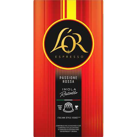 L’OR ESPRESSO IMOLA FERRARI 12 - KOMPATIBILNÍ KAPSLE PRO NESPRESSO®* ORIGINAL, 10 X 10 KS