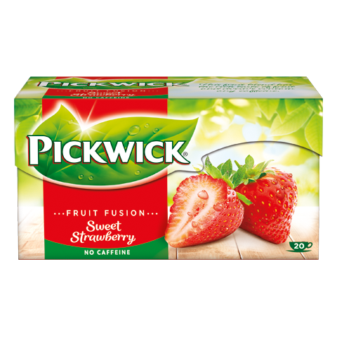 PICKWICK FRUIT FUSION JAHODA - OVOCNÝ ČAJ, 20 X 2 G X 12