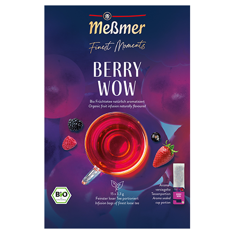 MEßMER FINEST MOMENTS, BERRY WOW - OVOCNÝ ČAJ, 15 X 3,3 G X 5