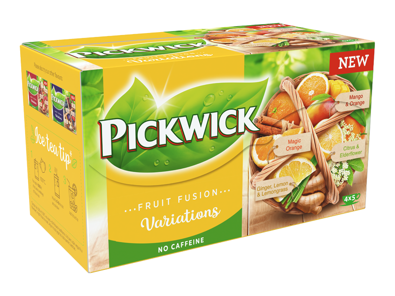 Pickwick Fruit Fusion Variace s pomerančem 20 x 2g - left