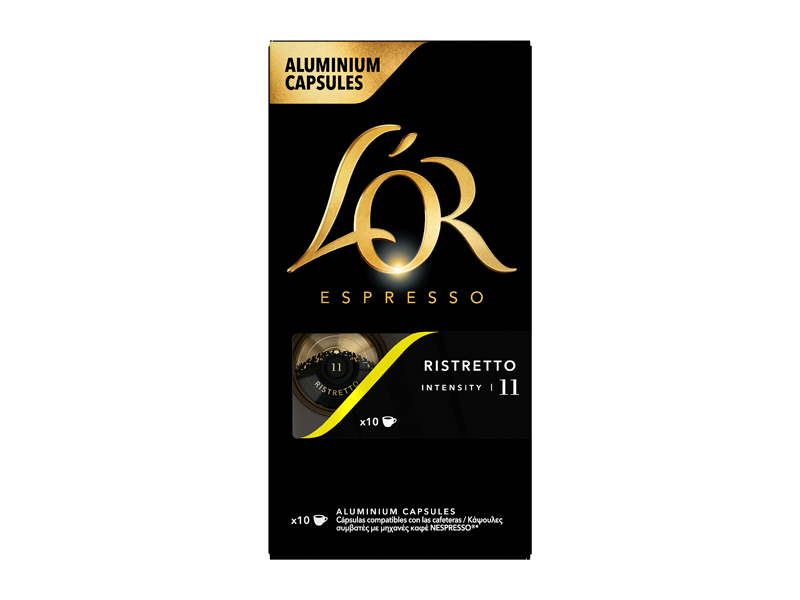 L'OR Espresso Ristretto - kapsle pro Nespresso®*, 10 x 10 ks - front