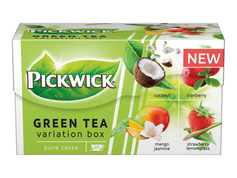Pickwick Zelený čaj variace s ovocem - 20 x 1,5g x 12