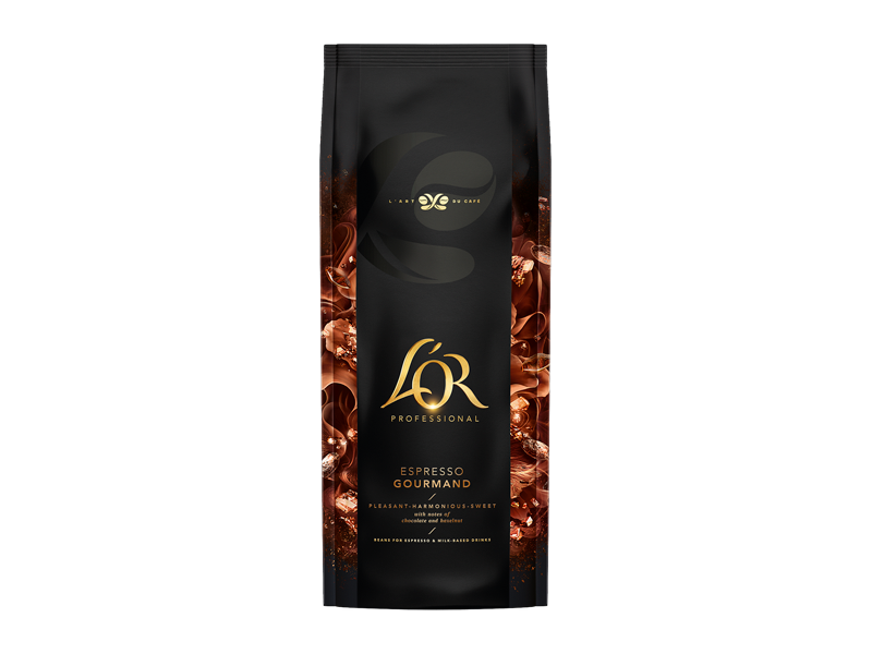 L'OR Espresso Gourmand -zrnková káva, 6 x 1 kg x 1 - front